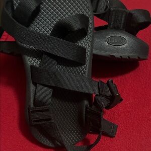 Chaco Black Sport Sandal with Webbing Straps